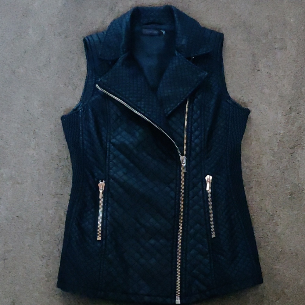 Faux Leather Vest